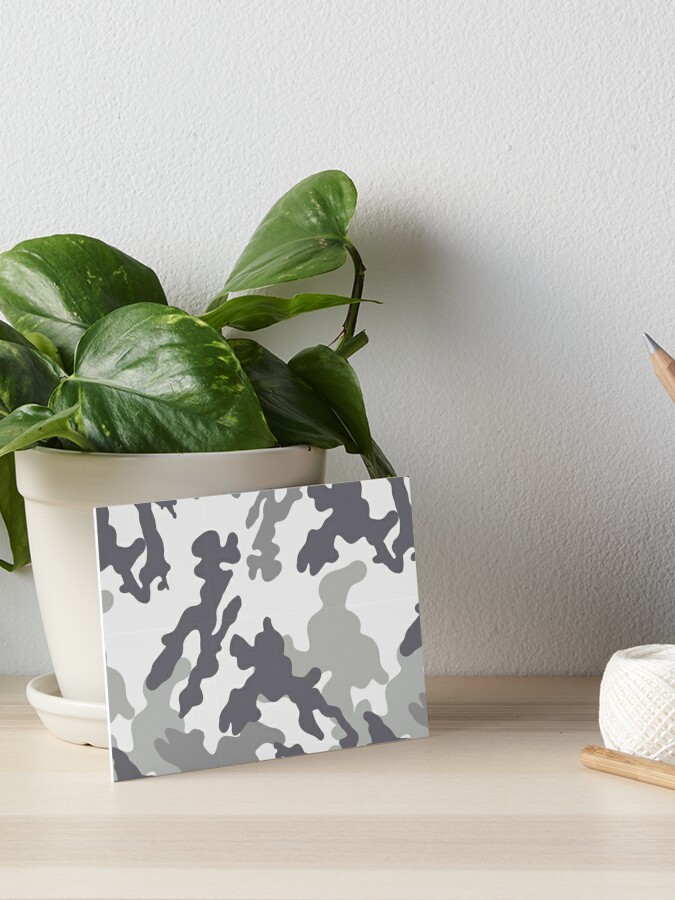 Gray Camo Camouflage Patter Art Board Print By Mohamedhl Redbubble - camo decal roblox