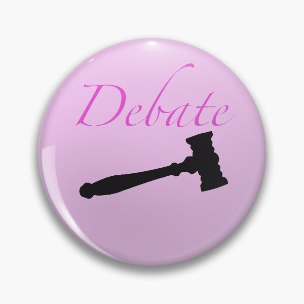 Item preview, Pink Cursive Debate (With Gavel) designed and sold by debatethewayout.
