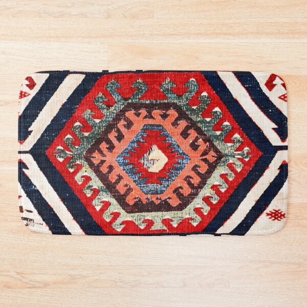 Item preview, Hotamis Konya Central Anatolian Kilim Fragment Print designed and sold by Vicky Brago-Mitchell®.