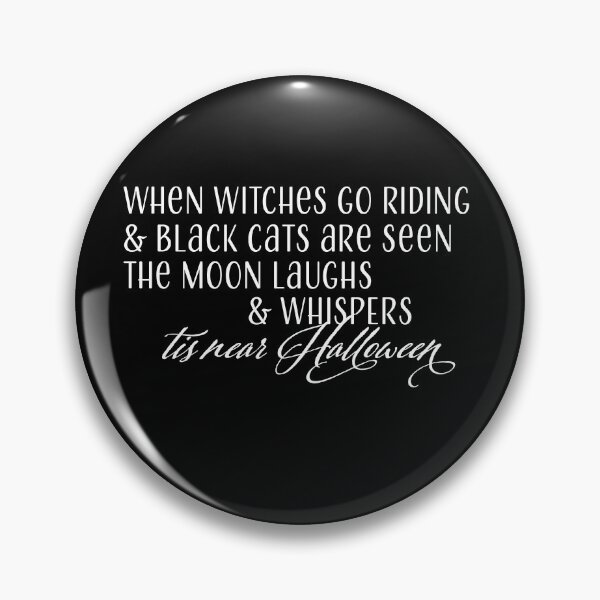 Item preview, ...'Tis Near Halloween - White on Black designed and sold by vickennobile.