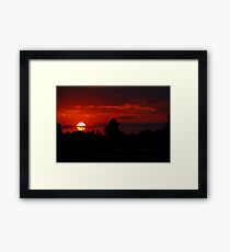 The Beautiful End of a Beautiful Day Framed Print