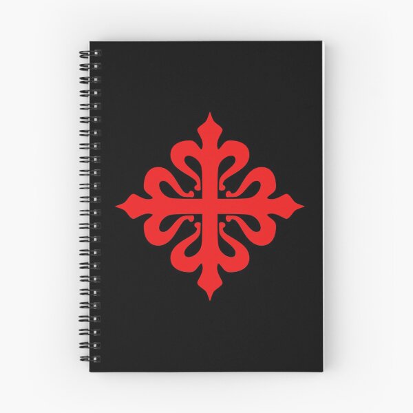 Item preview, Calatrava Cross Cruz de Calatrava red on black designed and sold by JoAnnFineArt.