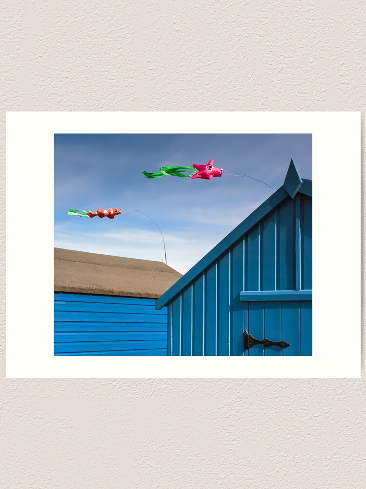 Alternate view of Windsocks and Beach huts Art Print