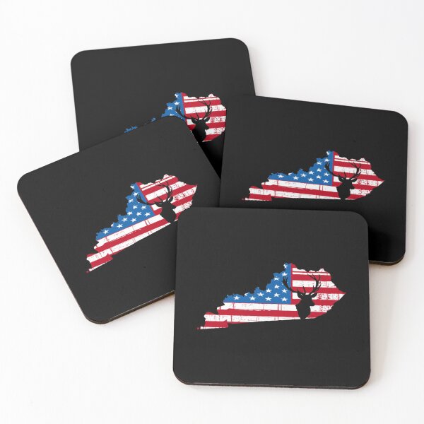 Item preview, Kentucky American Flag Deer Hunting designed and sold by Tee Kaboom!.