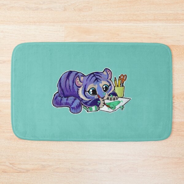 Item preview, Purple painting tiger designed and sold by ArtOfBianca.