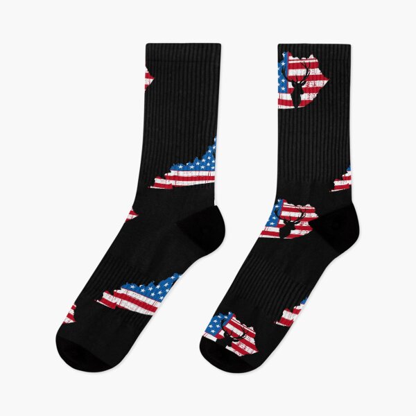 Item preview, Kentucky American Flag Deer Hunting designed and sold by Tee Kaboom!.