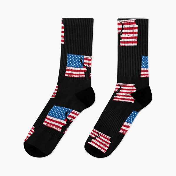 Item preview, Kansas American Flag Deer Hunting designed and sold by Tee Kaboom!.