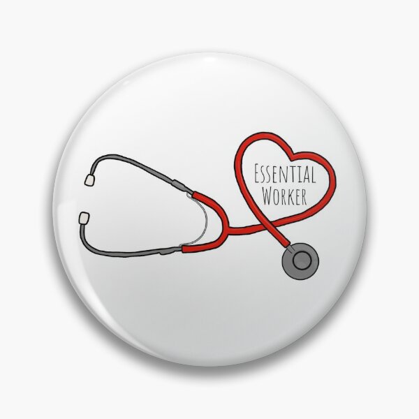 Item preview, Essential Worker Red Stethoscope designed and sold by Kalynmoz.