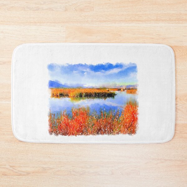 Item preview, Watercolor Lake landscape by Vart designed and sold by vartstudio.