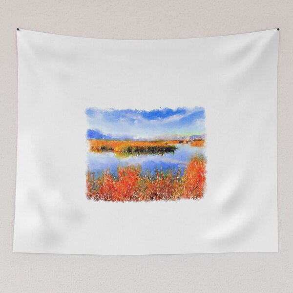 Item preview, Watercolor Lake landscape by Vart designed and sold by vartstudio.
