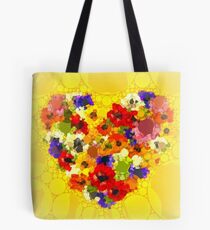 Blumenherzen Tote Bag