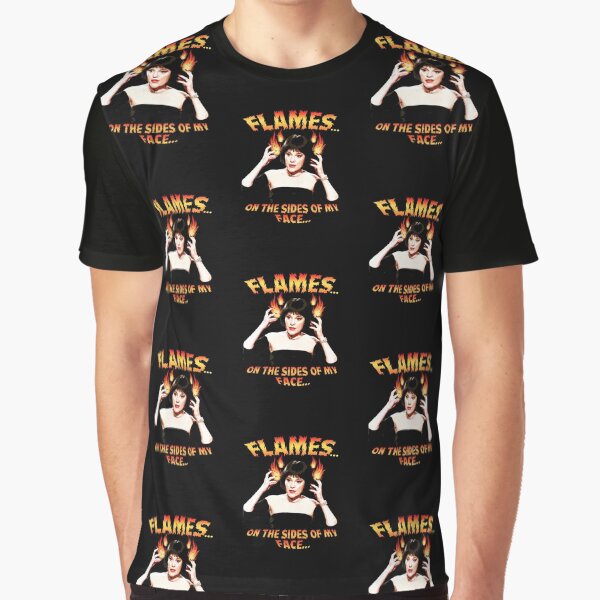 Clue Mrs White Flames Graphic T-Shirt