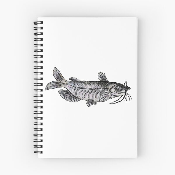 Item preview, White Catfish Fish Drawing designed and sold by Michelebuttons.