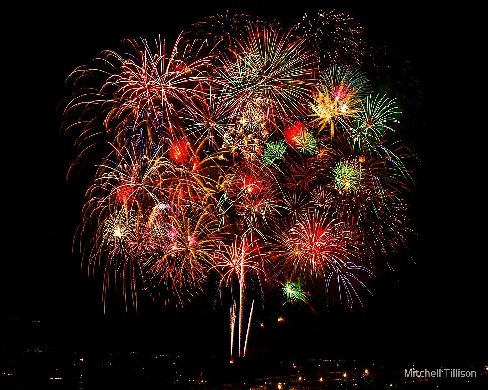 "Freedom Fourth Fireworks Show Albuquerque, New Mexico" by Mitchell