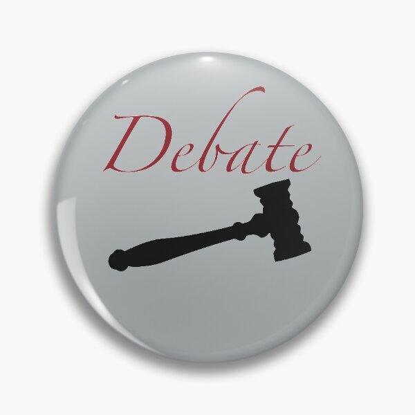 Item preview, Maroon Cursive "Debate" (With Gavel) designed and sold by debatethewayout.