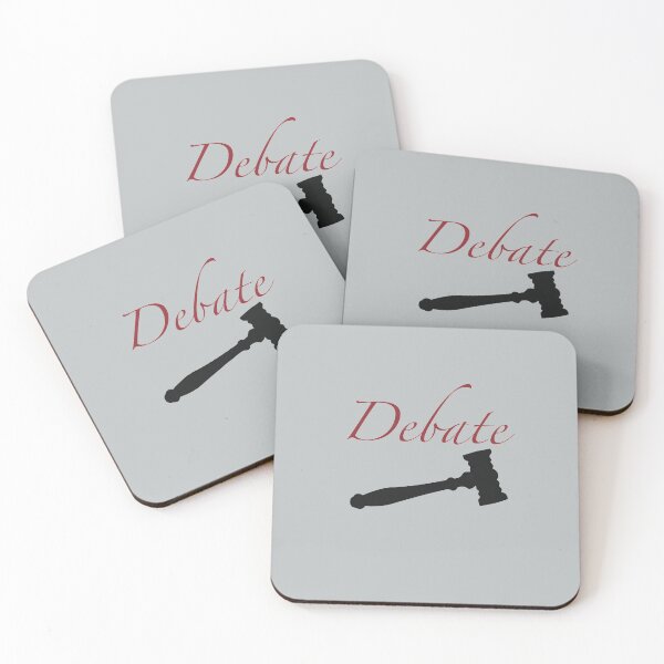 Item preview, Maroon Cursive "Debate" (With Gavel) designed and sold by debatethewayout.