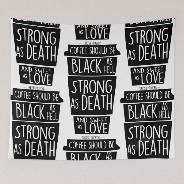 Item preview, Turkish coffee proverb designed and sold by SouthPrints.