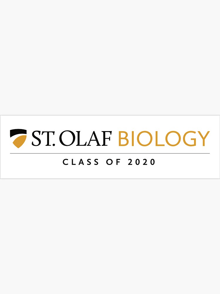 "St Olaf Biology 2020 White" Sticker for Sale by stolafbio2020 Redbubble