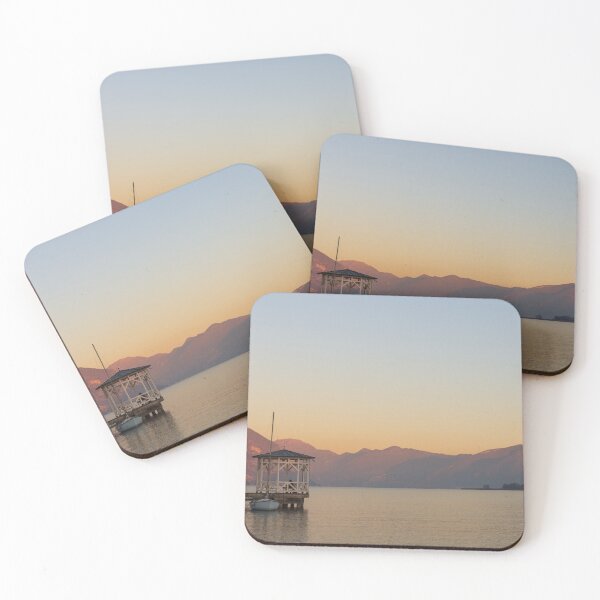 Item preview, sunset over the quiet waters of Lake Iseo designed and sold by brambillasimone.