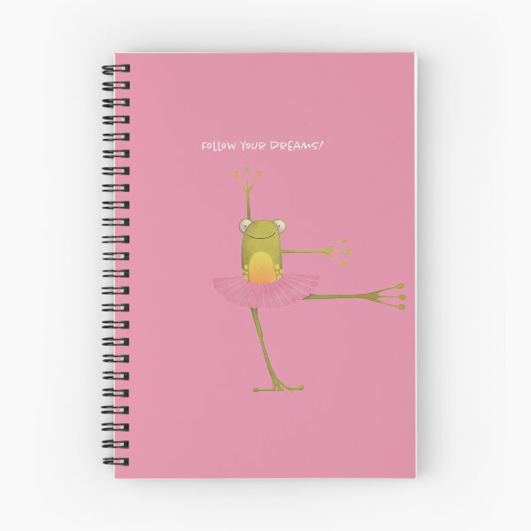 Item preview, Follow your dreams! Cute frog in tutu is dancing ballet designed and sold by KiwiBrush.