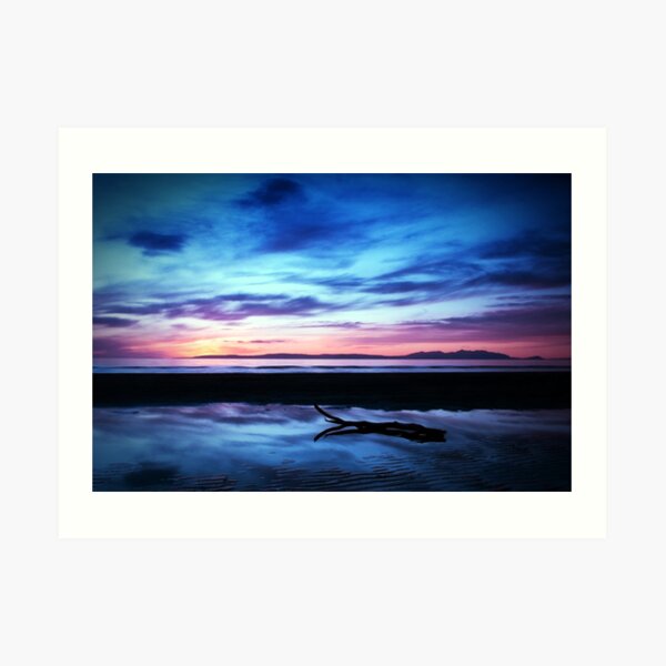 Sunset Over Troon Beach Art Print