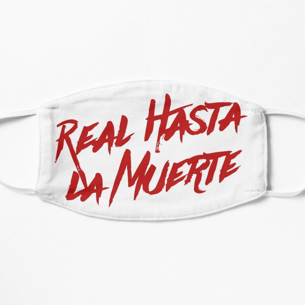 Camiseta Anuel AA Real Hasta La Muerte Mascarilla plana
