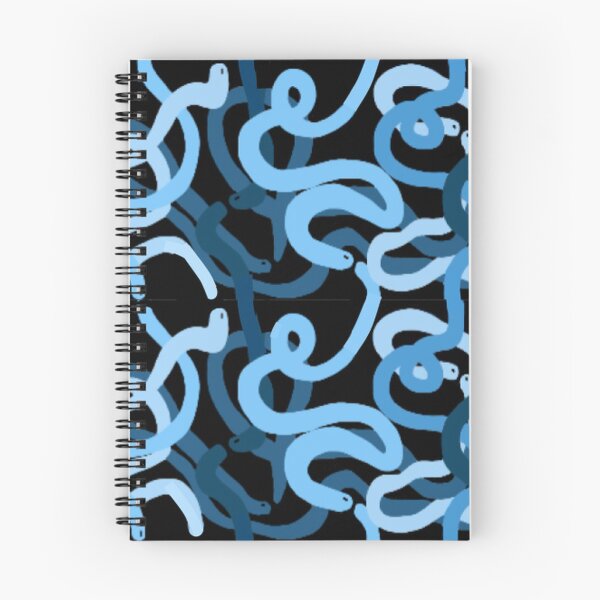 Item preview, Cute Little Blue Sneaky Snakes Pattern Design designed and sold by angielovely.
