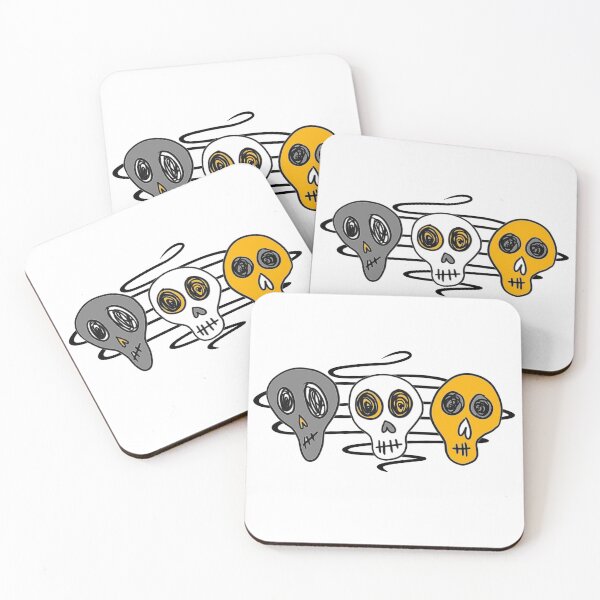 Item preview, Three Amigo Doodle Skulls designed and sold by LuDixon.