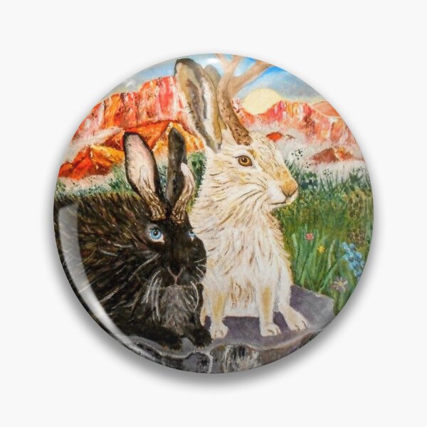 Item preview, Jackalope couple designed and sold by Kaylan Fobian.
