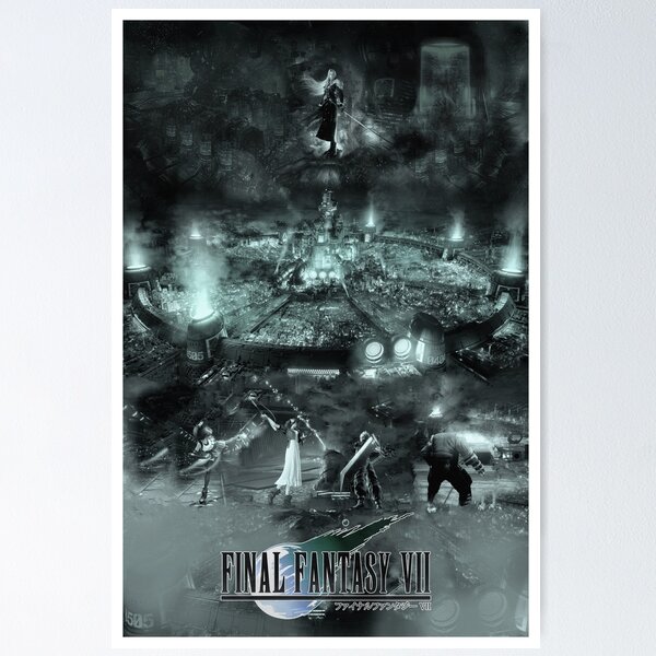 Vista previa del artículo con la obra «Final Fantasy VII», diseñado y vendido por BadManners.