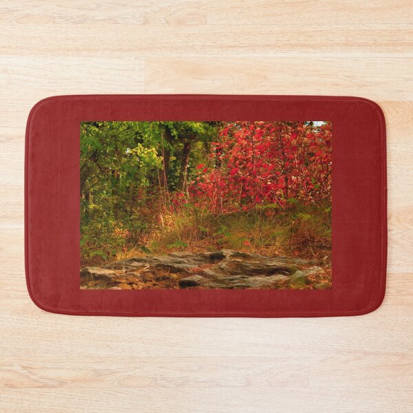 Item preview, Red Shrubs in Montana, Fall Colors, Autumn Foliage, Pretty Plants designed and sold by LCAppling.