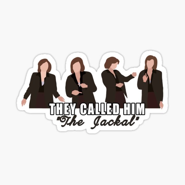 cj cregg doing the jackal Sticker