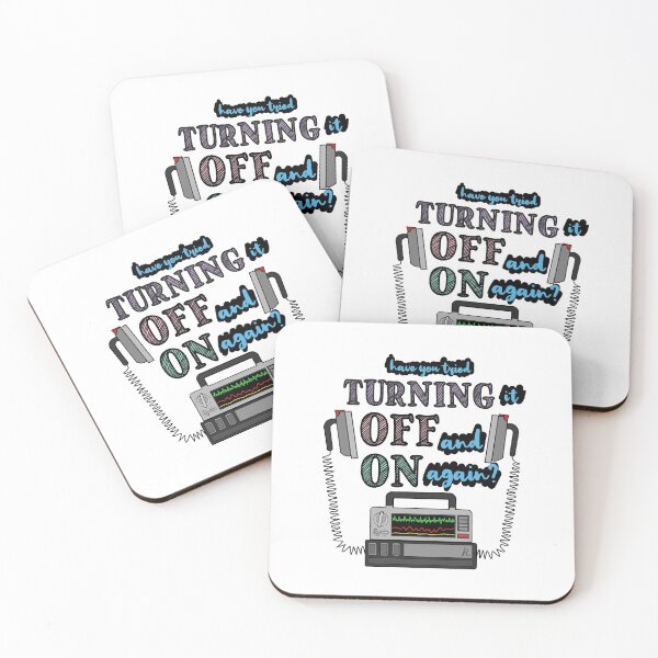 Item preview, Defibrillator - Have you tried turning it off and on again?  designed and sold by artsansborders.