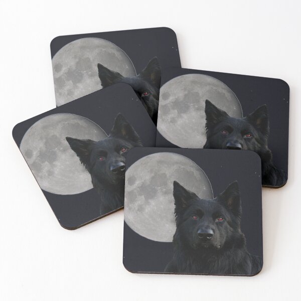 Item preview, Black wolf at moonlight  designed and sold by IIIcrows.