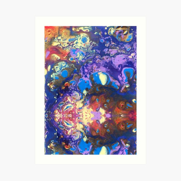 Colourful mask Art Print