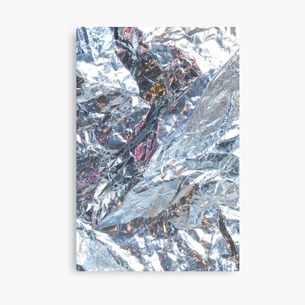 Feuille holographique argentée Impression sur toile