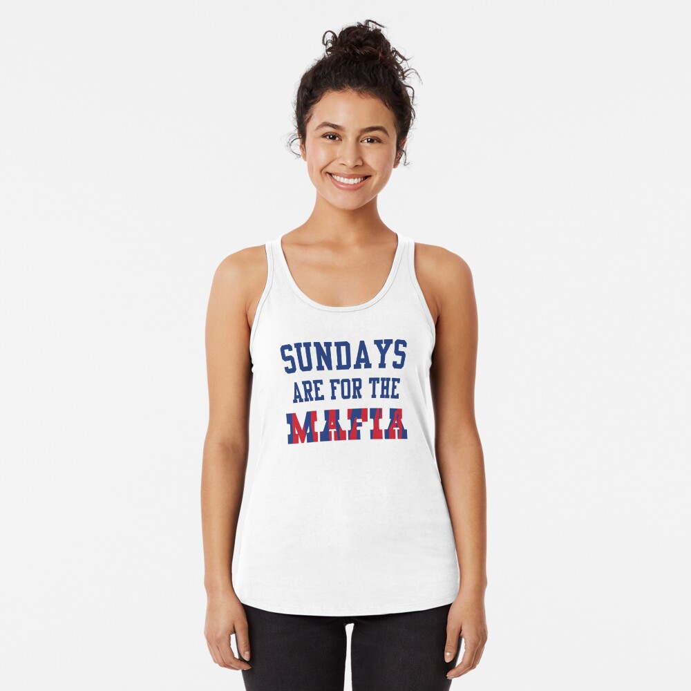 Discover Sundays are for the Mafia 1 Racerback Tank Top