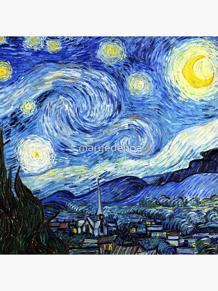 The Starry Night - Vincent van Gogh by maryedenoa
