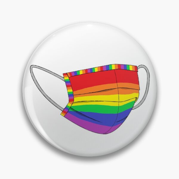 Item preview, Gay Rainbow Pride Coronavirus Mask designed and sold by teejmck.