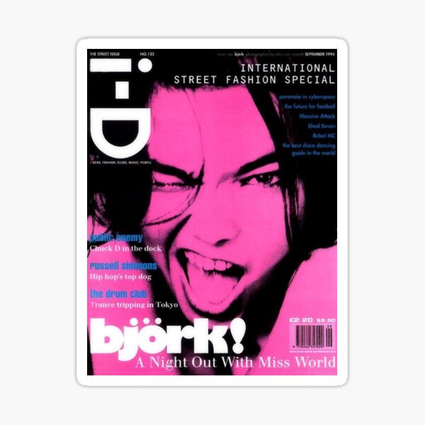 bjork pink y2k aesthetic Sticker