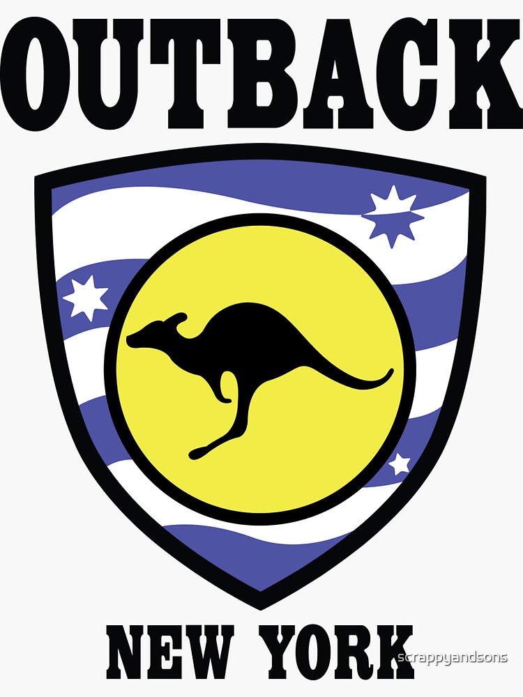 Thumbnail 3 of 3, Sticker, Outback New York — the one, the only designed and sold by scrappyandsons.
