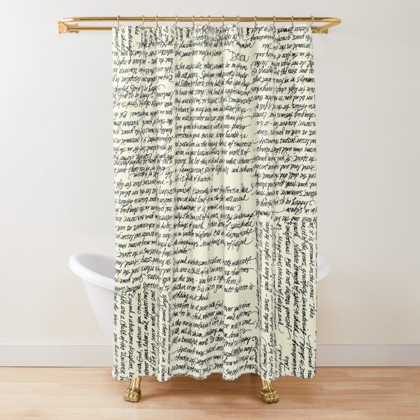 Desiderata handwritten Shower Curtain