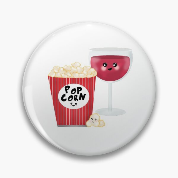 Item preview, Cute Wine and Popcorn designed and sold by GreysGirl.