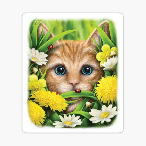 Summer Cat Sticker