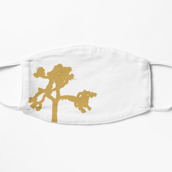 U2 - Joshua Tree Silhouette sur blanc Masque sans plis