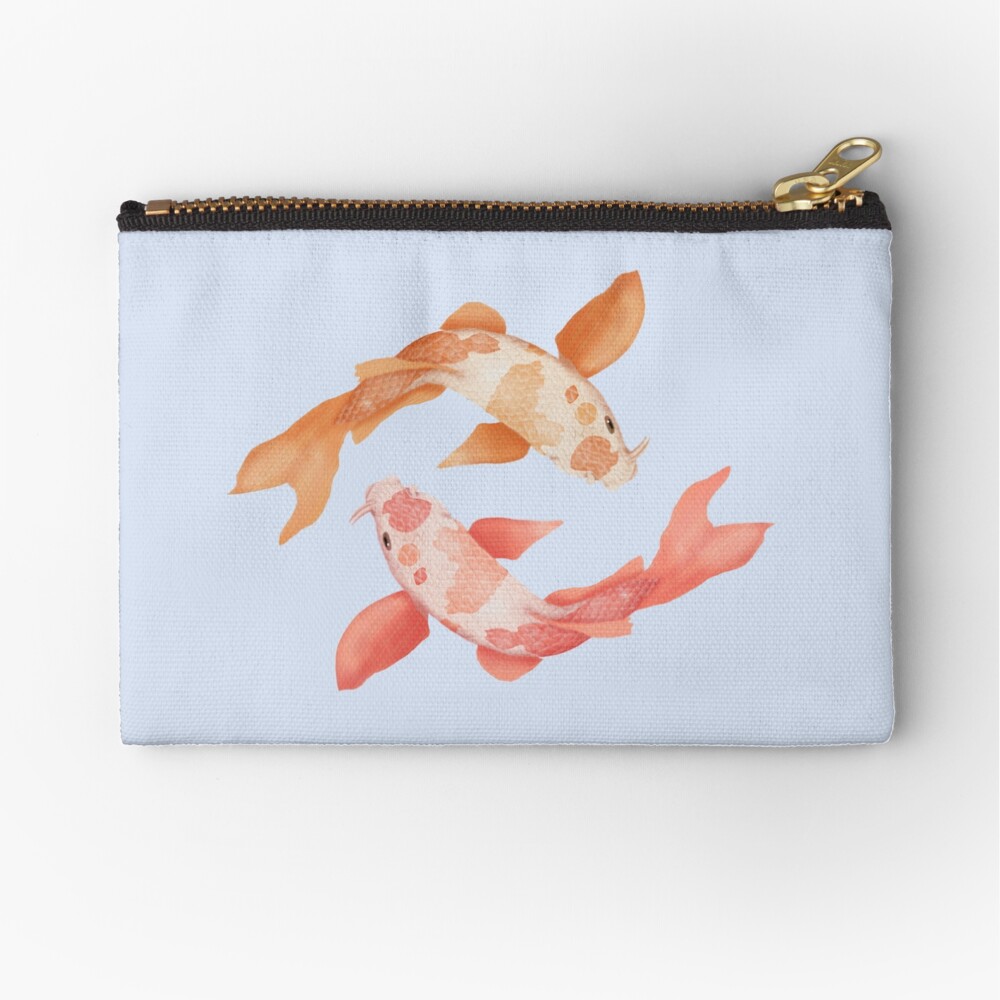 Two Coy Fish Zipper Pouch