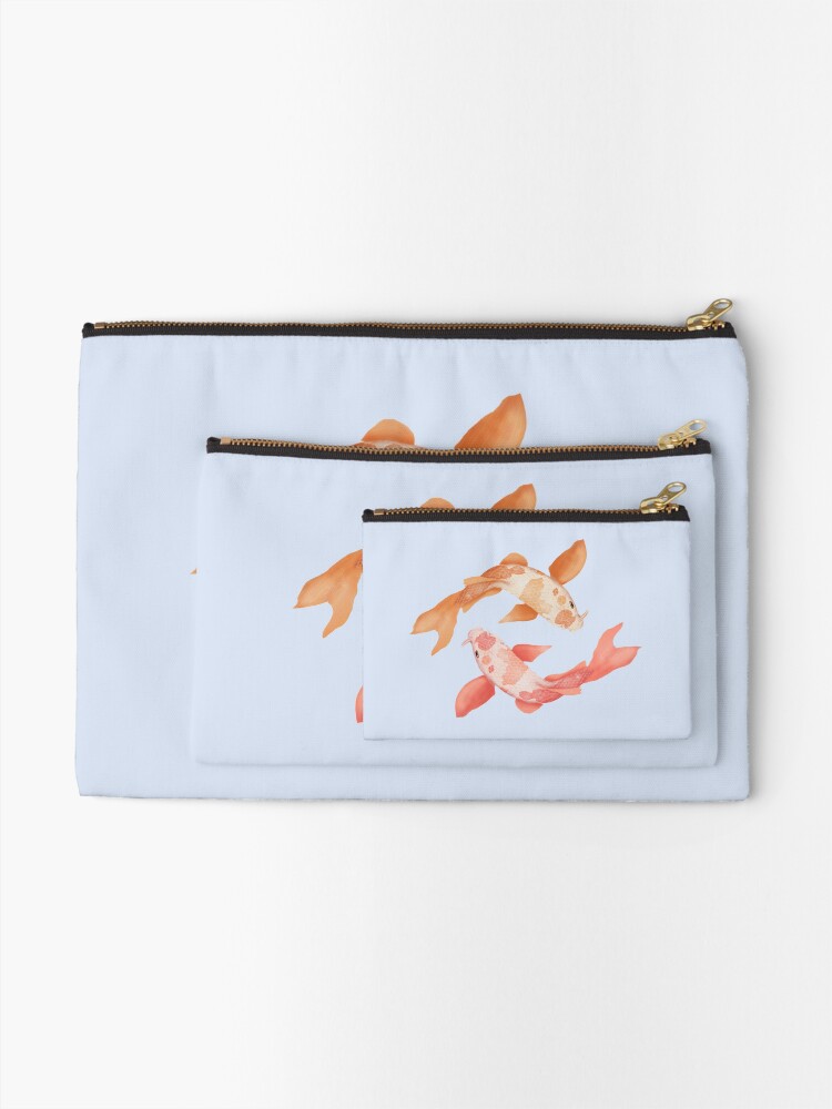 Alternate view of Two Coy Fish Zipper Pouch