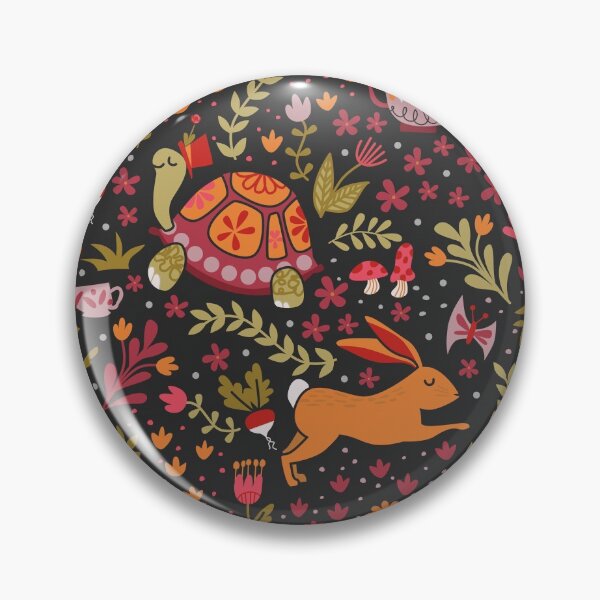 Item preview, Tortoise and the Hare in Red designed and sold by latheandquill.