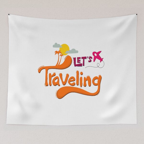 Item preview, Let's traveling t-shirt designed and sold by SmartestDesign.