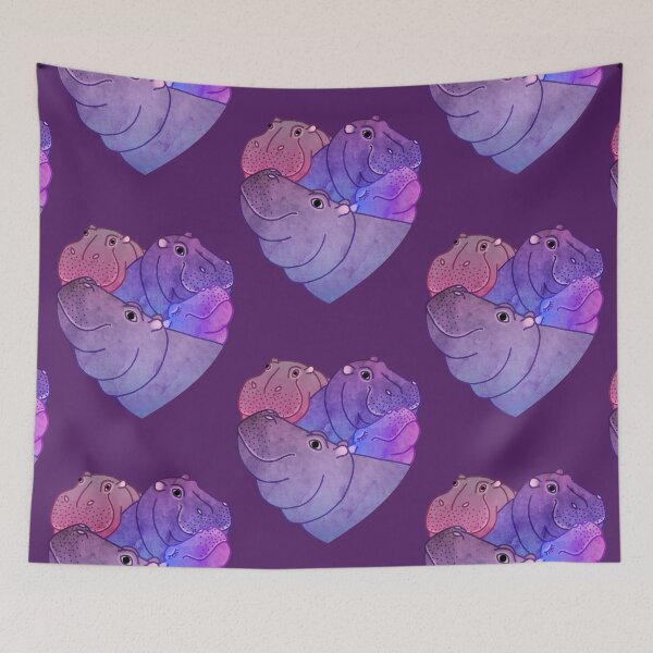 Item preview, Heart Hippos designed and sold by Hippopottermiss.